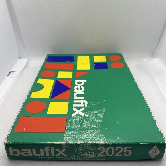 Baufix 413 2025 Wooden Building Blocks 51 Pieces Western Germany Vintage - Picture 8 of 12